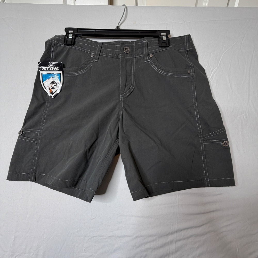 KUHL Men's Gray Cargo Shorts Outdoor Hiking Adventure Size 10